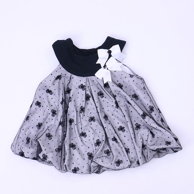 Rare Editions Black | White Special Occasion Dress 18 Months 