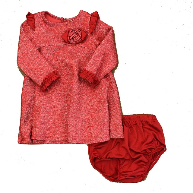 Rare Editions 2-pieces Red | Sparkly Dress 18 Months 