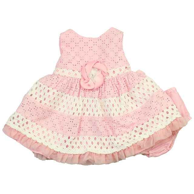 Rare Editions 2-pieces Pink Dress 6-9 Months 