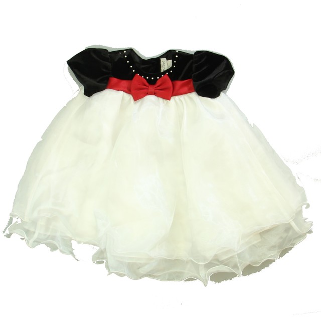 Rare, Too! Black | Red | White Special Occasion Dress 24 Months 