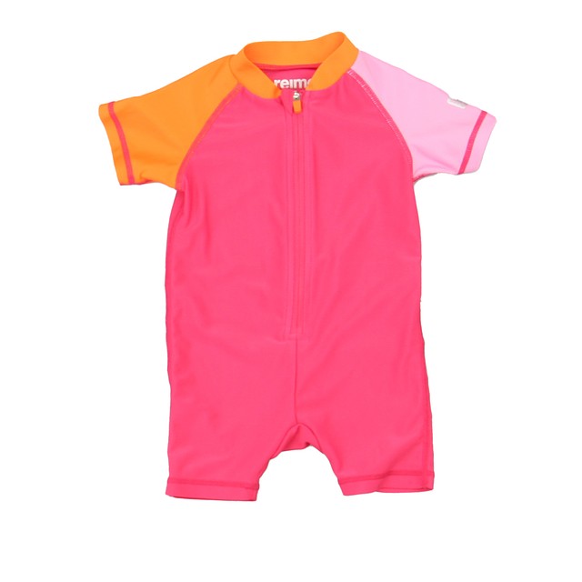 Reima Pink | Orange 1-piece Swimsuit 0-3 Months 