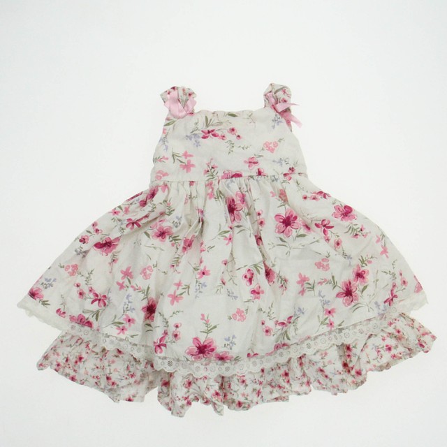 Ring Around The Rosie Ivory | Pink | Floral Dress 12 Months 
