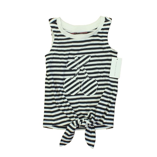 Rockets Of Awesome Black | White | Stripes | Cherry Tank Top 8 Years 