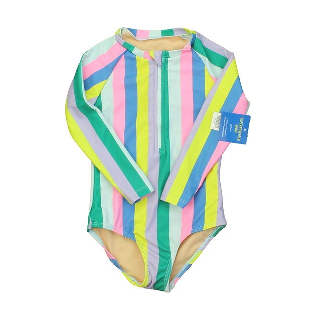 Rockets Of Awesome Multi Stripes 1-piece Swimsuit Big Girl 