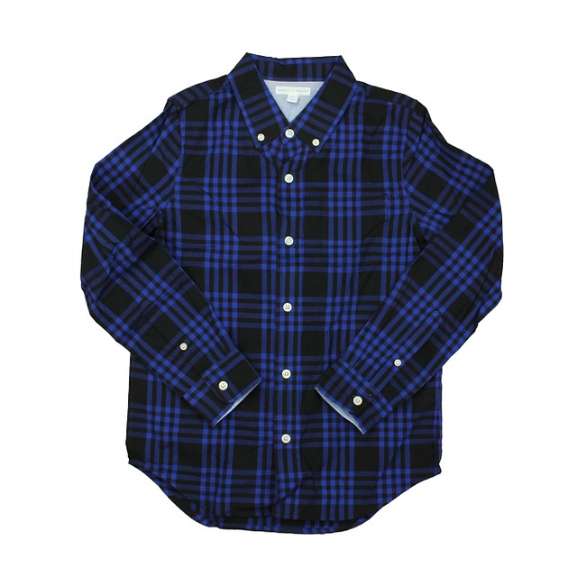 Rockets Of Awesome Black | Blue Button Down Long Sleeve 10-12 Years 