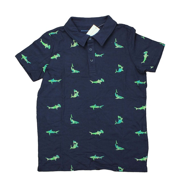 Rockets Of Awesome Blue | Green | Sharks Polo Shirt 12 Years 
