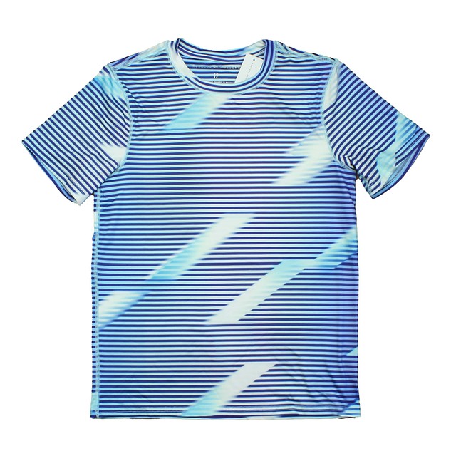Rockets Of Awesome Blue | White | Stripes Athletic Top 12 Years 