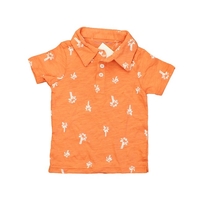 Rockets Of Awesome Orange | White | Palm Trees Polo Shirt 12 Years 