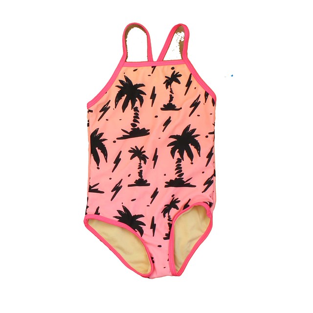 Rockets Of Awesome Orange | Pink | Black | Palm Trees 1-piece Swimsuit 3T 