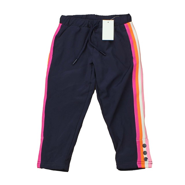 Rockets Of Awesome Blue | Orange | Pink | White | Stripe Athletic Pants 3T 