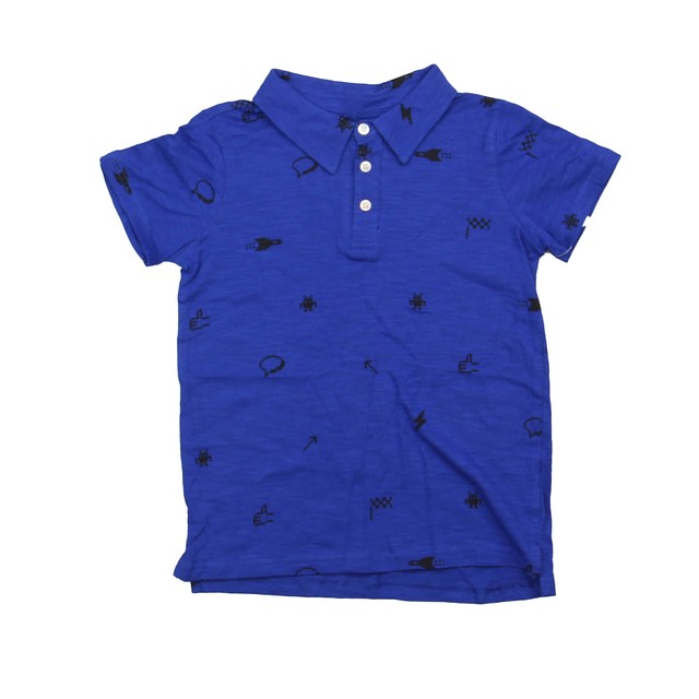 Rockets Of Awesome Blue | Black Polo Shirt 7 Years 