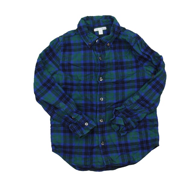 Rockets Of Awesome Green | Blue | Black | Plaid Button Down Long Sleeve 7 Years 