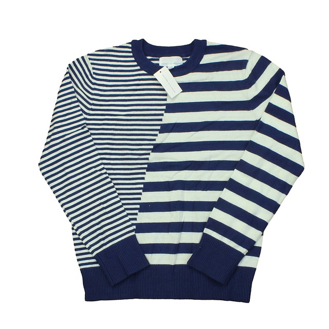 Rockets Of Awesome Blue | White | Stripes Sweater 8 Years 