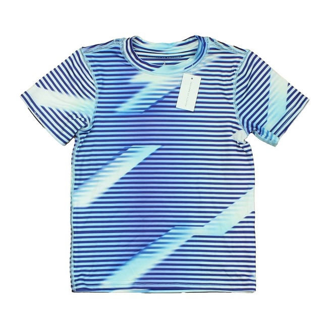 Rockets Of Awesome Blue | White | Aqua | Stripes Athletic Top Little Boy 