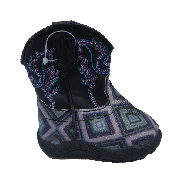 Roper Black | Purple Boots 1 Infant 