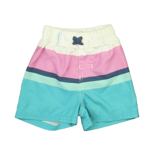 Ruffle Butts White | Purple | Turquoise Trunks 12-18 Months 