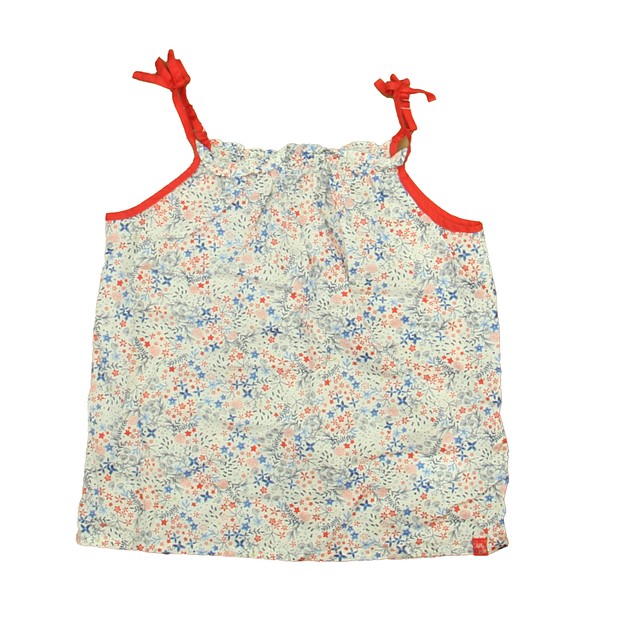 Sergent Major Red | White | Blue Floral Blouse 10 Years 