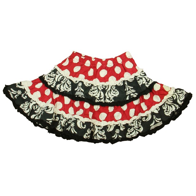 Servane Barrau Black | Red Skirt 4-5T 