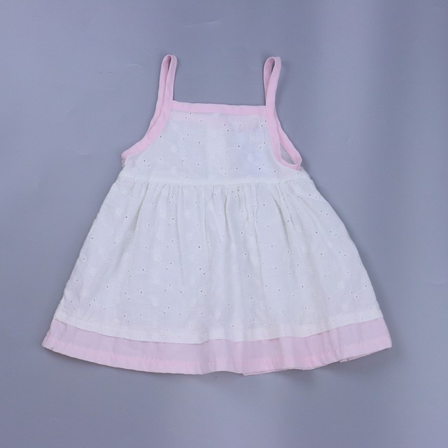 Snugabye White | Pink Sun Dress 3-6 Months 