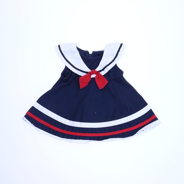 Sophie Rose 2-pieces Navy | Red | White Dress 3-6 Months 