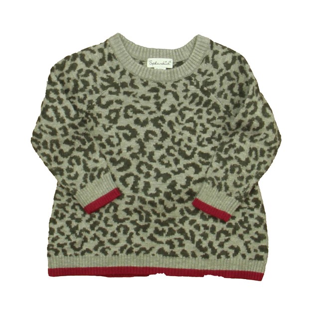 Splendid Gray Leopard Sweater 6-12 Months 