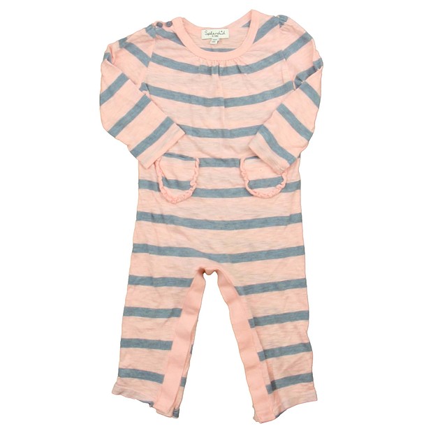 Splendid Pink | White Long Sleeve Outfit 6-12 Months 