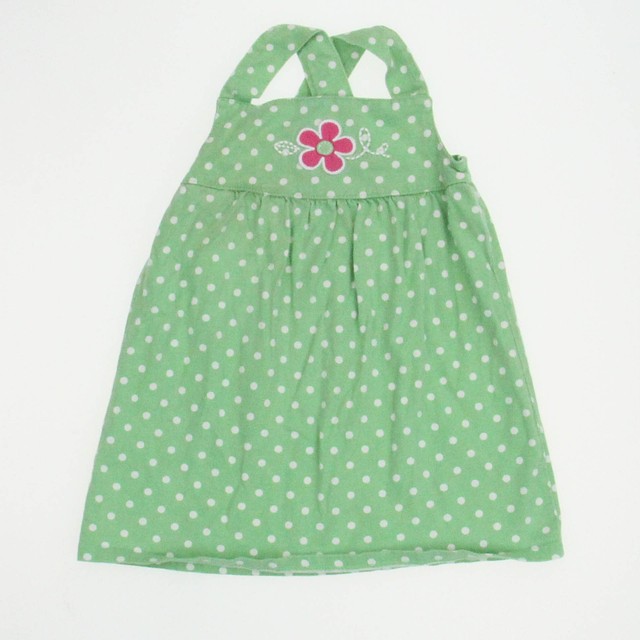 Starting Out Green | White | Polka dots Dress 24 Months 