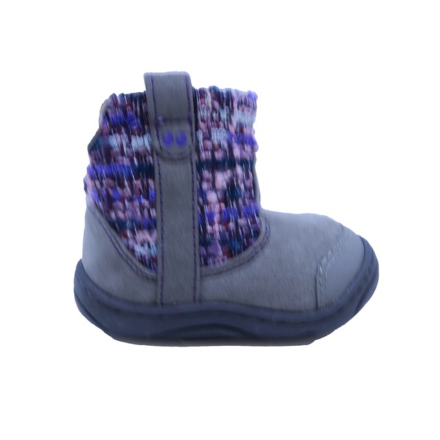 Surprize Gray | Purple Boots 2 Infant 