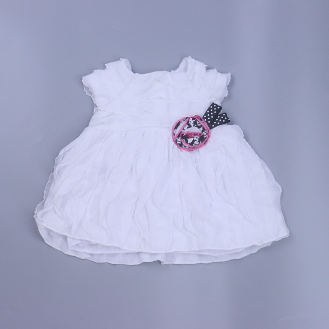 Sweet Heart Rose White Dress 6-9 Months 