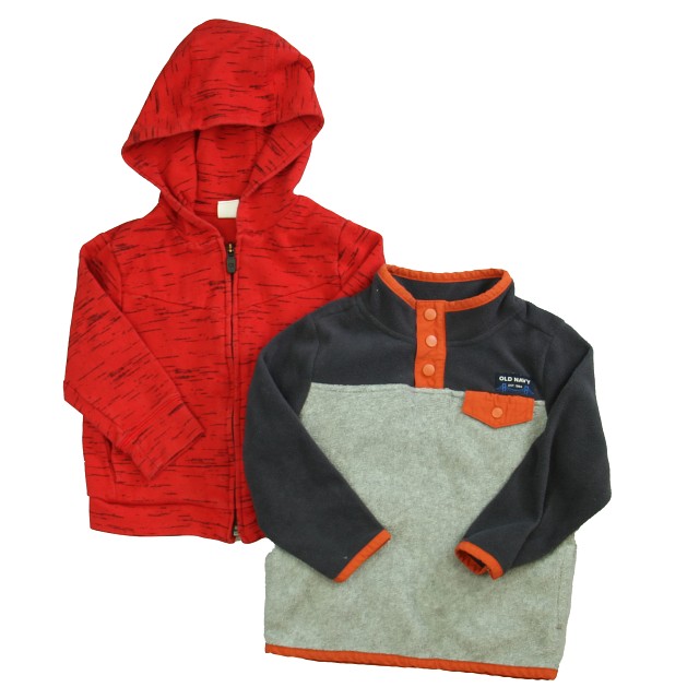 Swoondle Bundle Set of 2 Red | Grey | Orange Long Sleeve Shirt 2T 