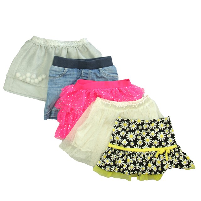 Swoondle Bundle Set of 5 Multi Color Skirt 4T 