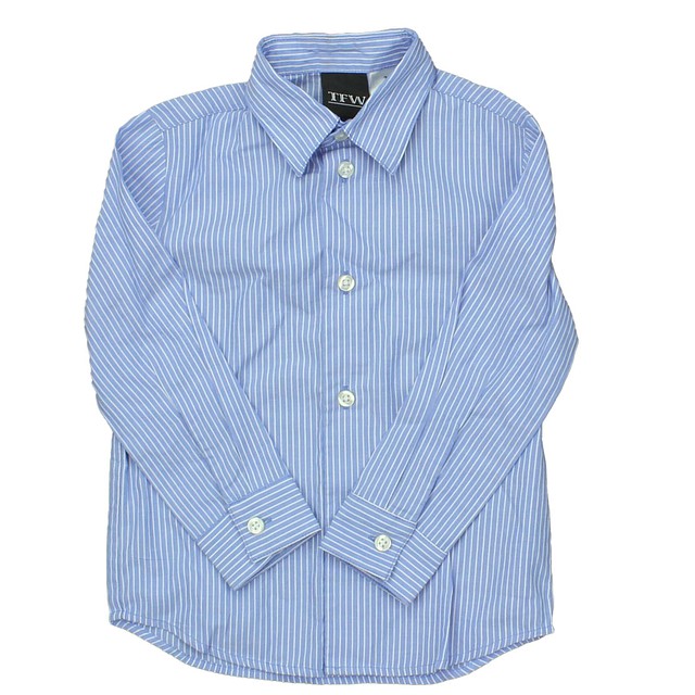 TFW Blue | White | Stripes Button Down Long Sleeve 3T 