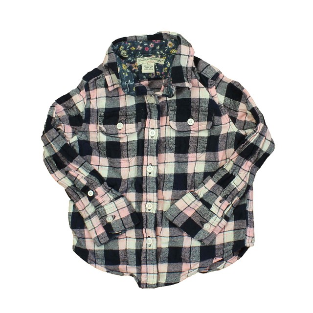 Tailor Vintage Black | Pink | White Button Down Long Sleeve 2-3T 