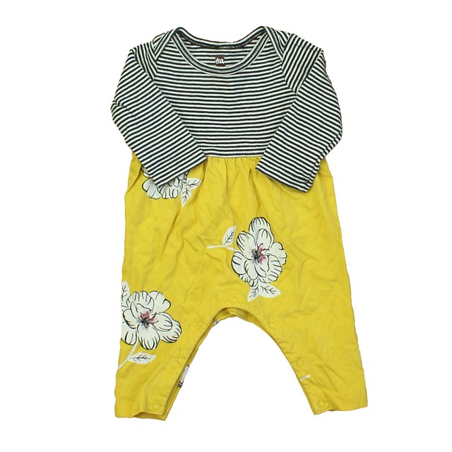 Tea Yellow | Black | White | Stripes Long Sleeve Outfit 0-3 Months 