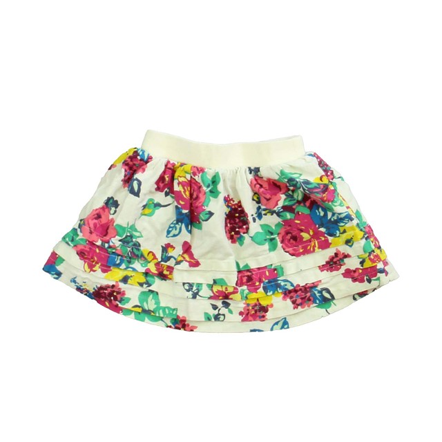 Tea White | Floral Skirt 2T 