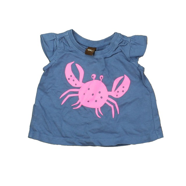 Tea Blue | Pink | Crab T-Shirt 3-6 Months 