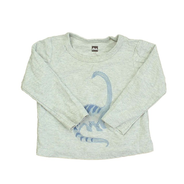 Tea Grey | Blue | Dinosaur Long Sleeve T-Shirt 3-6 Months 