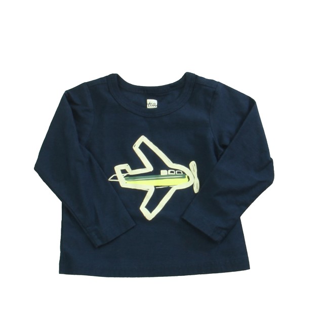 Tea Navy Airplane Long Sleeve T-Shirt 3-6 Months 