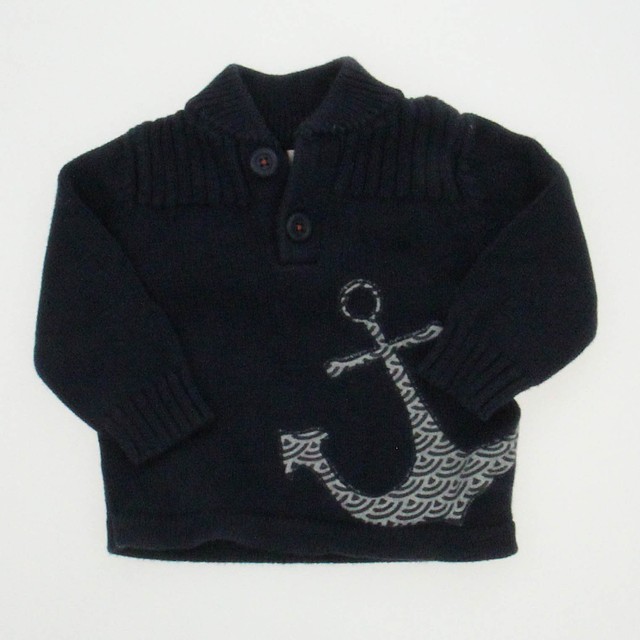 Tea Navy Sweater 6-12 Months 
