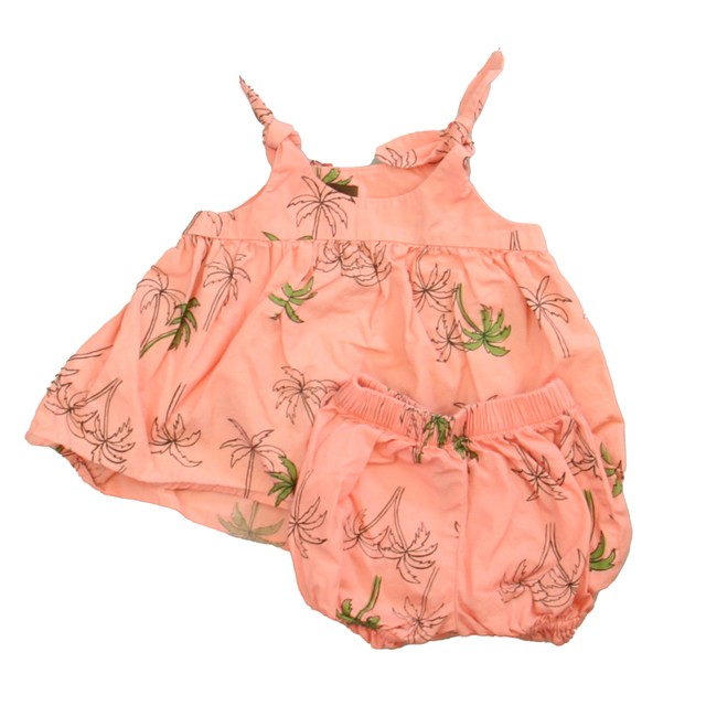 Tea 2-pieces Pink | Green Palm Trees Apparel Sets 6-9 Months 