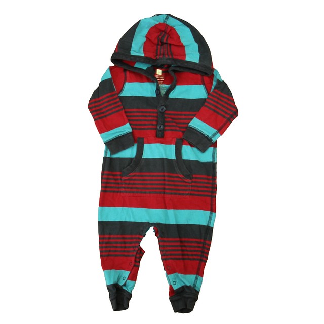 Tea Red | Turquoise | Brown Stripe Long Sleeve Outfit 6-12 Months 