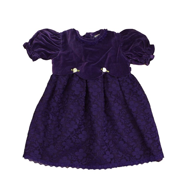 Teddy's Choice Purple Special Occasion Dress 12 Months 