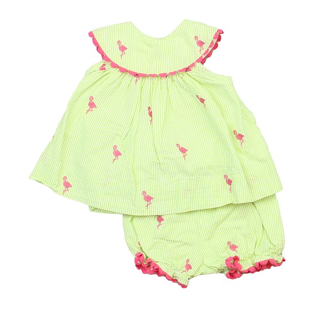 The Bailey Boys 2-pieces Green | White | Pink Dress 6 Months 