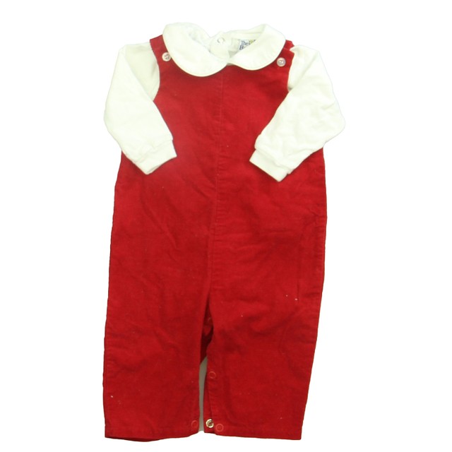 The Bailey Boys 2-pieces Red | White Romper 6 Months 