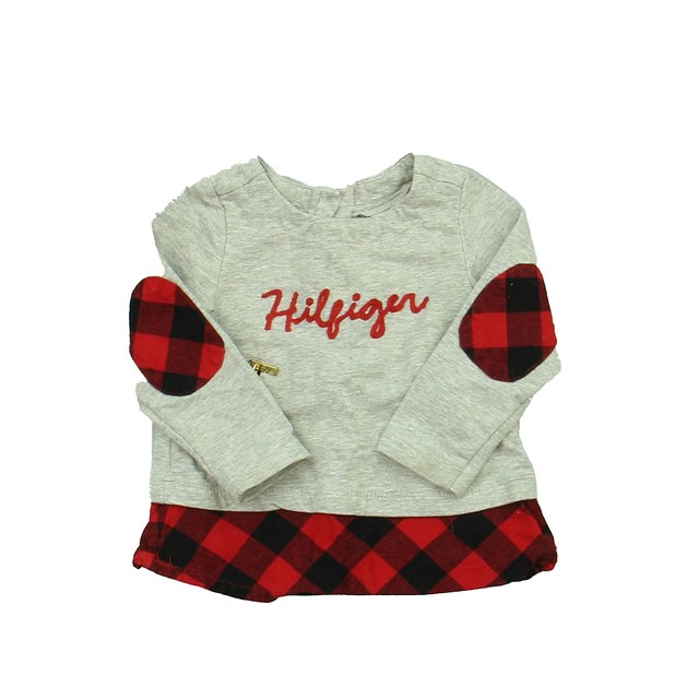 Tommy Hilfiger Gray | Red | Black Sweatshirt 12 Months 