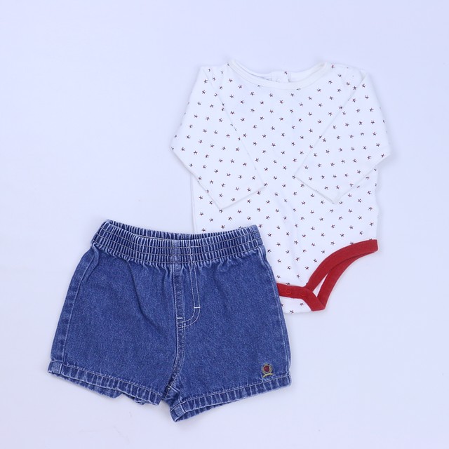 Tommy Hilfiger 2-pieces Red| White | Blue Apparel Sets 3-6 Months 
