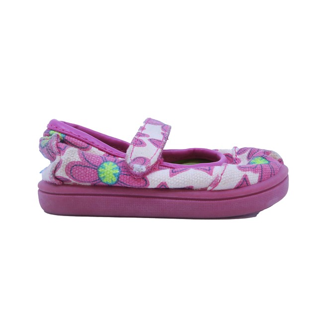 Toms Pink | Floral Shoes 3 Infant 