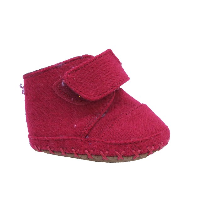 Toms Red Booties 1 Infant 