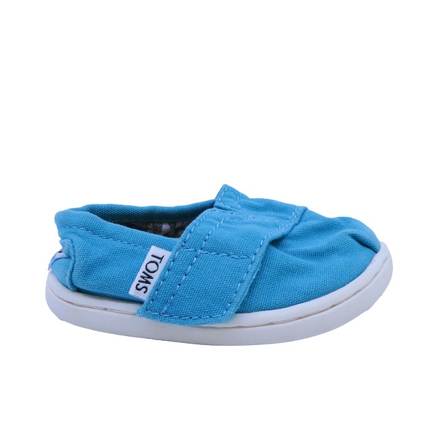 Tom's Turquoise Shoes 4 Infant 