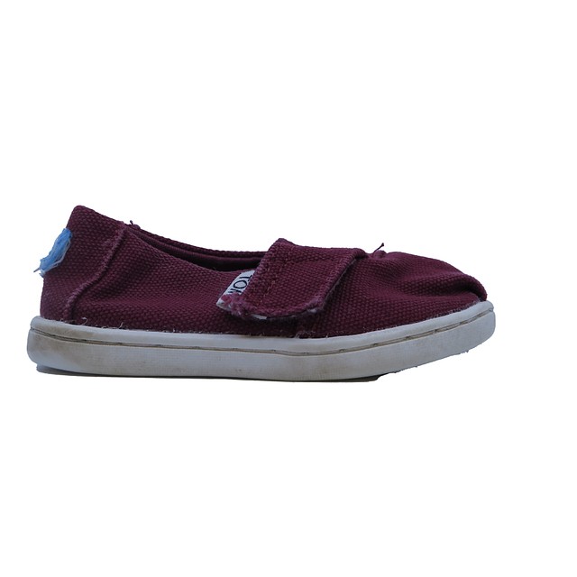 Toms Maroon Shoes 5 Toddler 